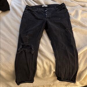 Abercrombie & Fitch high rise dad jeans